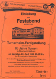 1989-04-22 Einladung zum Festabend 85 Jahre Turnverein