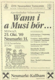1989-10-25 Einladung Volksmusikabend