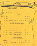 1991-11-30 Speisekarte Wunschkonzert Trachtenkapelle Kallham