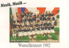 1992-06-13 Einladung Wunschkonzert Spielmannszug