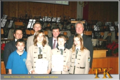 2009-12-12 Die Geehrten mit Bürgermeister Pauzenberger