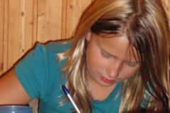 2010-09-01 Laura beim Fragebogen