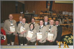 2010-12-11 Langjährige Mitglieder der Trachtenkapelle