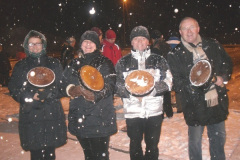 2011-02-03 Bei der Moarschaft Taubenstessl sieht man den Schneefall sehr gut.