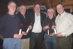 2011-02-03 Der Obmann gratuliert der Montagriege zum Rang 3