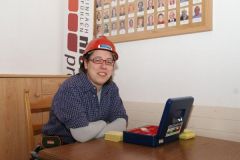 2011-02-05 Bianca bei der Kassa