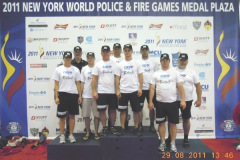 2011-08-25 Team der öst. Judokas mit Betreuer