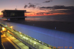 2011-10-15 Sonnenaufgang beim Anlegen in Madeira