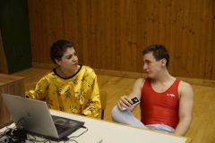 2013-02-02 Alles im Griff: Heike und Jugendwart Jürgen