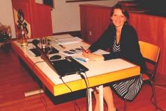 2014-03-21 Schriftwartin Petra Lindinger ist bereit