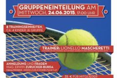 2015-06-24 Plakat Tenniskurs