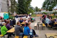 2018-06-23 Siegerehrung mit dem Spielmannszug