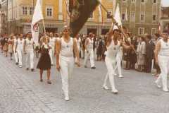 1965 Traditionsfahne beim Festzug Gauturnfest Freistadt