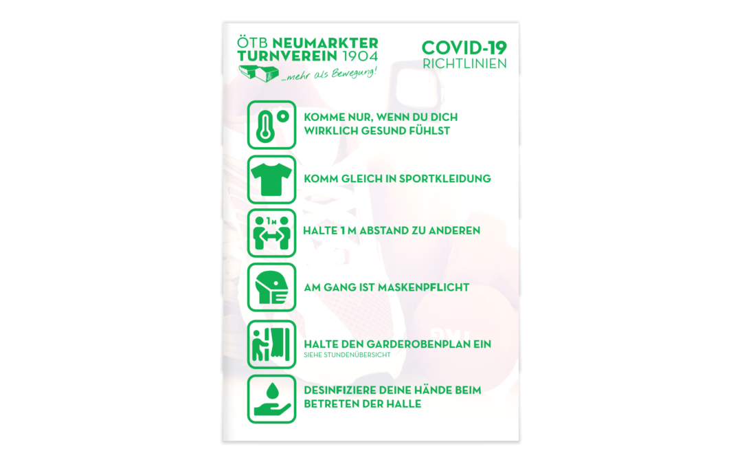 Covid-19-Maßnahmen im Turnerheim