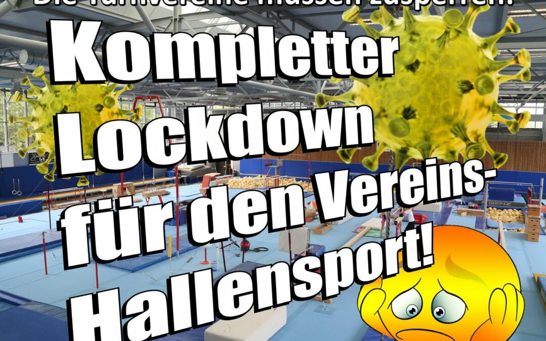Lockdown im Hallensport ab 3.Nov.2020