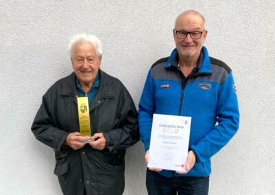 Landessport-Ehrenzeichen in Gold für Hans Gföllner